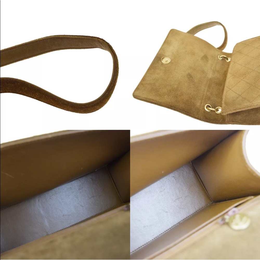 Chanel suede Logo Shoulder Bag - Picture 11 of 16